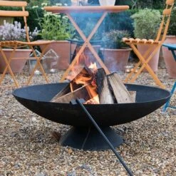 Cast Iron Disc Fire Pit - Large -GardenGlamour pr2000014001 card7 lg