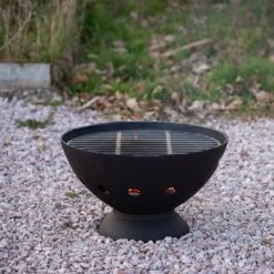 Cast Iron Fire Pit With Grill -GardenGlamour pr2000019246 card4 lg
