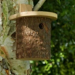 Natural Log Tit Nesting Box -GardenGlamour pr2000022581 card3 lg