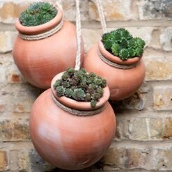 Terracotta Babylon Hanging Pot -GardenGlamour pr2000023695 card4 lg