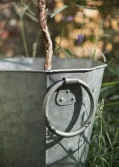 Faceted Galvanised Planter -GardenGlamour pr2000027856 card8 lg