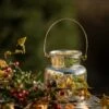 Mercury Glass Jar Lantern -GardenGlamour pr2000027869