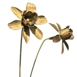 Daffodil Flower Stake - Antique Brass -GardenGlamour pr2000028377 card5 lg