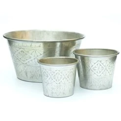 Hand Etched Aluminium Planter -GardenGlamour pr2000028556 card5 lg
