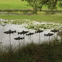 Antique Pewter Metal Trout Stake -GardenGlamour pr2000028881 card6 lg