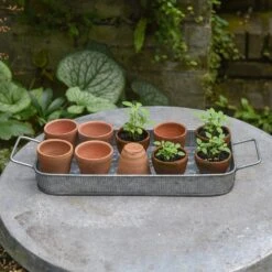 Terracotta Grow Pots - Set Of 10 With Tray -GardenGlamour pr2000029288 card3 lg