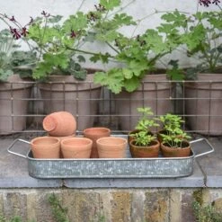 Terracotta Grow Pots - Set Of 10 With Tray -GardenGlamour pr2000029288 card6 lg