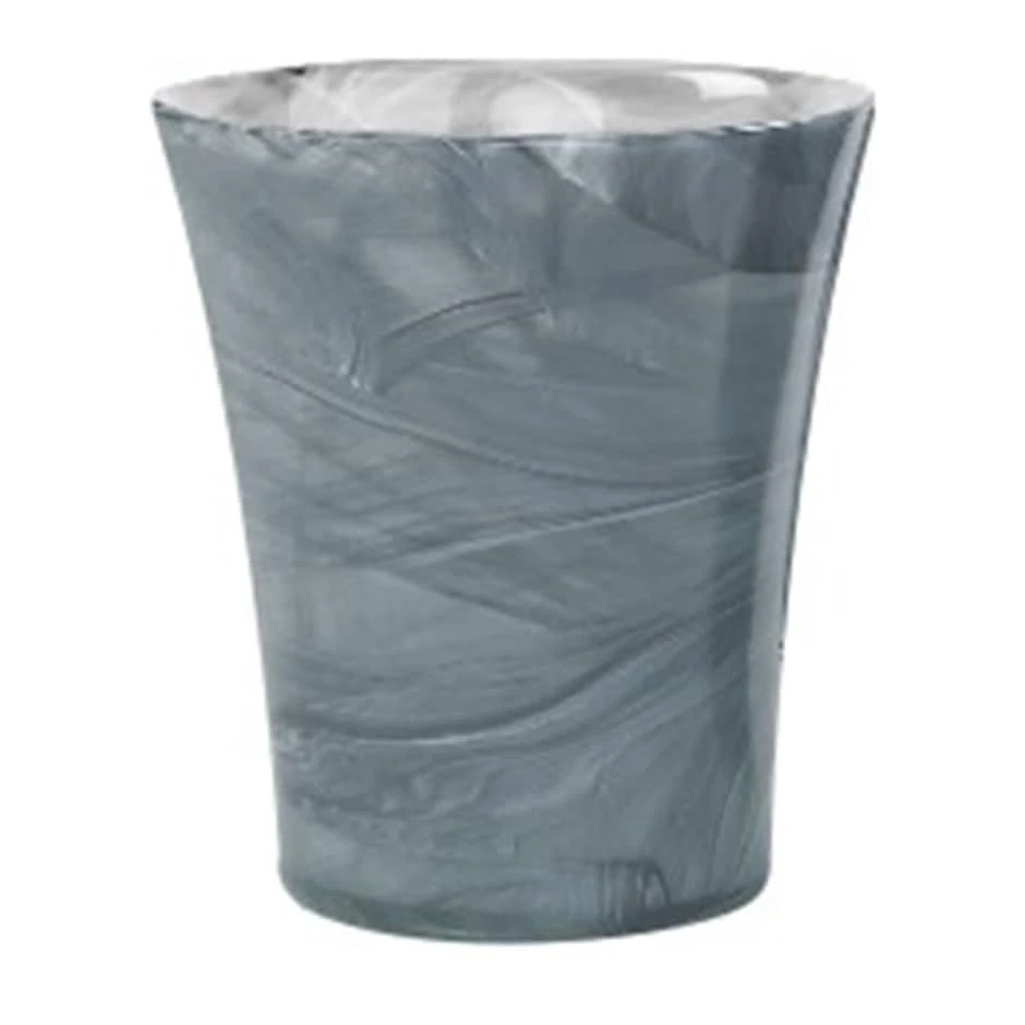 Recycled Glass Flared Orchid Pot - Charcoal 3 Recycled Glass Flared Orchid Pot - Charcoal