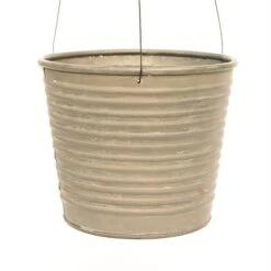 Hanging Aged Ribbed Planter -GardenGlamour pr2000031414 card7 lg