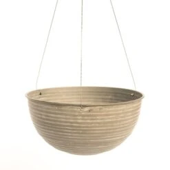 Hanging Aged Ribbed Bowl 12 Hanging Aged Ribbed Bowl -GardenGlamour pr2000031455 card5 lg