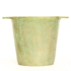Cast Aluminium Pot Cover With Verdigris Patina -GardenGlamour pr2000031480 card6 lg