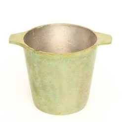 Cast Aluminium Pot Cover With Verdigris Patina -GardenGlamour pr2000031480 card7 lg