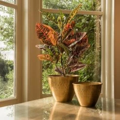 Solid Etched Brass Pot Cover -GardenGlamour pr2000031507 card7 lg