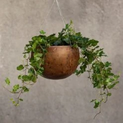 Hanging Gourd Bowl - Dark Rust