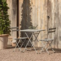 Rome Folding Bistro Set - Cloud Grey 17 Rome Folding Bistro Set - Cloud Grey -GardenGlamour pr2000035668 card8 lg