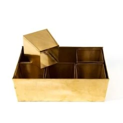 Brass Tray With 6 Brass Grow Pods 12 Brass Tray With 6 Brass Grow Pods -GardenGlamour pr2000037485 card3 lg