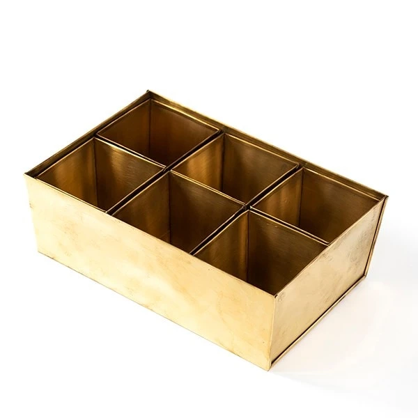 Brass Tray With 6 Brass Grow Pods 8 Brass Tray With 6 Brass Grow Pods - Image 6
