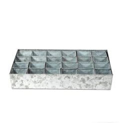 Galvanised Tray With 24 Grow Pods -GardenGlamour pr2000037488 card3 lg
