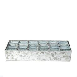 Galvanised Tray With 24 Grow Pods -GardenGlamour pr2000037488 card6 lg