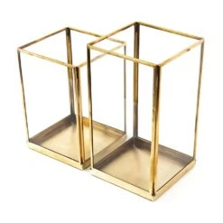 Simple Terrarium / Tealight Holder With Tray Base -GardenGlamour pr2000037497 card3 lg