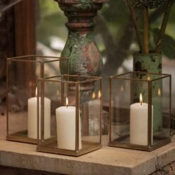 Simple Terrarium / Tealight Holder With Tray Base -GardenGlamour pr2000037497 card5 lg