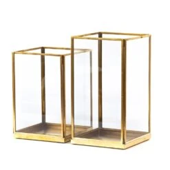 Simple Terrarium / Tealight Holder With Tray Base -GardenGlamour pr2000037497 card6 lg