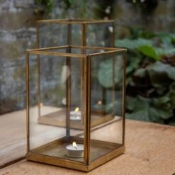 Simple Terrarium / Tealight Holder With Tray Base -GardenGlamour pr2000037497 card7 lg