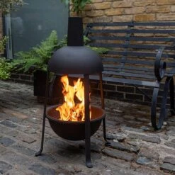 Hooded Jiko Fire Pit Warmer With FREE Fire Starter Dome -GardenGlamour pr2000037500 card4 lg