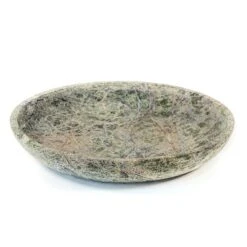 Turned Green Marble Bird Bowl 13 Turned Green Marble Bird Bowl -GardenGlamour pr2000037502 card3 lg