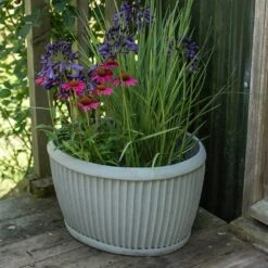 Oval Zinc Dolly Tub Pot 12 Oval Zinc Dolly Tub Pot -GardenGlamour pr2000037524 card5 lg