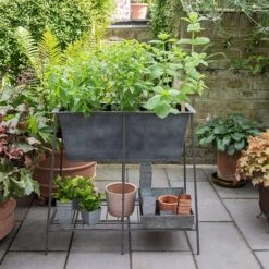 Trough Stand With Shelf - Long -GardenGlamour pr2000037547 card6 lg