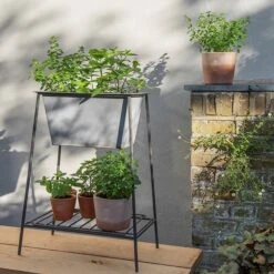 Trough On Stand With Shelf - Short -GardenGlamour pr2000037548 card5 lg