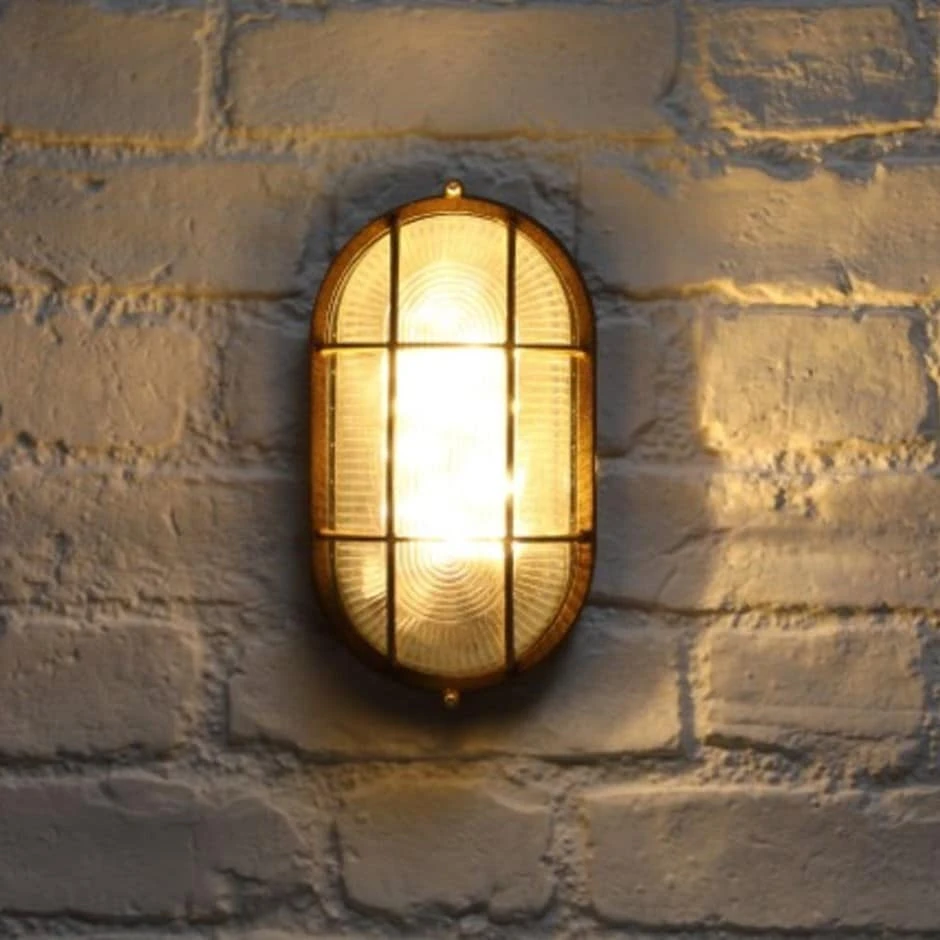 Solar Oval Bulkhead Wall Light 3 Solar Oval Bulkhead Wall Light