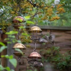 Brushed Brass Satellite Fat Ball Feeder -GardenGlamour pr2000040686 card5 lg