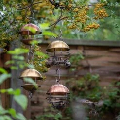 Brushed Brass Satellite Fat Ball Feeder -GardenGlamour pr2000040686 card6 lg