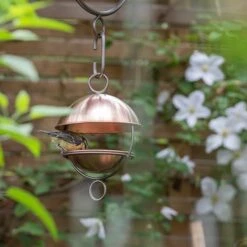 Brushed Copper Satellite Bird Seed Feeder -GardenGlamour pr2000040690 card4 lg
