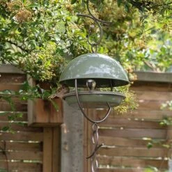 Hanging Bird Feeding Dome - Crocus Green -GardenGlamour pr2000040693 card6 lg
