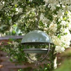 Hanging Bird Feeding Dome - Crocus Green -GardenGlamour pr2000040693 card8 lg