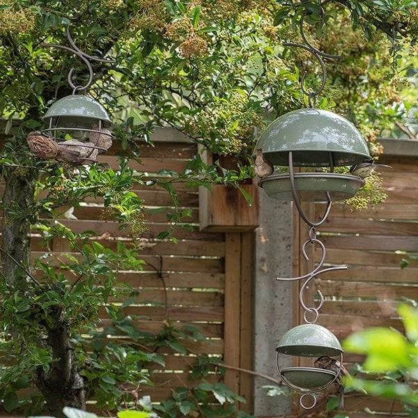 Crocus Green Satellite Bird Seed Feeder 4 Crocus Green Satellite Bird Seed Feeder - Image 2