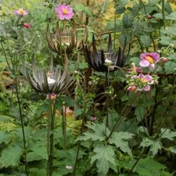 Flower Stake Tealight Holder - Antique Bronze -GardenGlamour pr2000040769 card6 lg