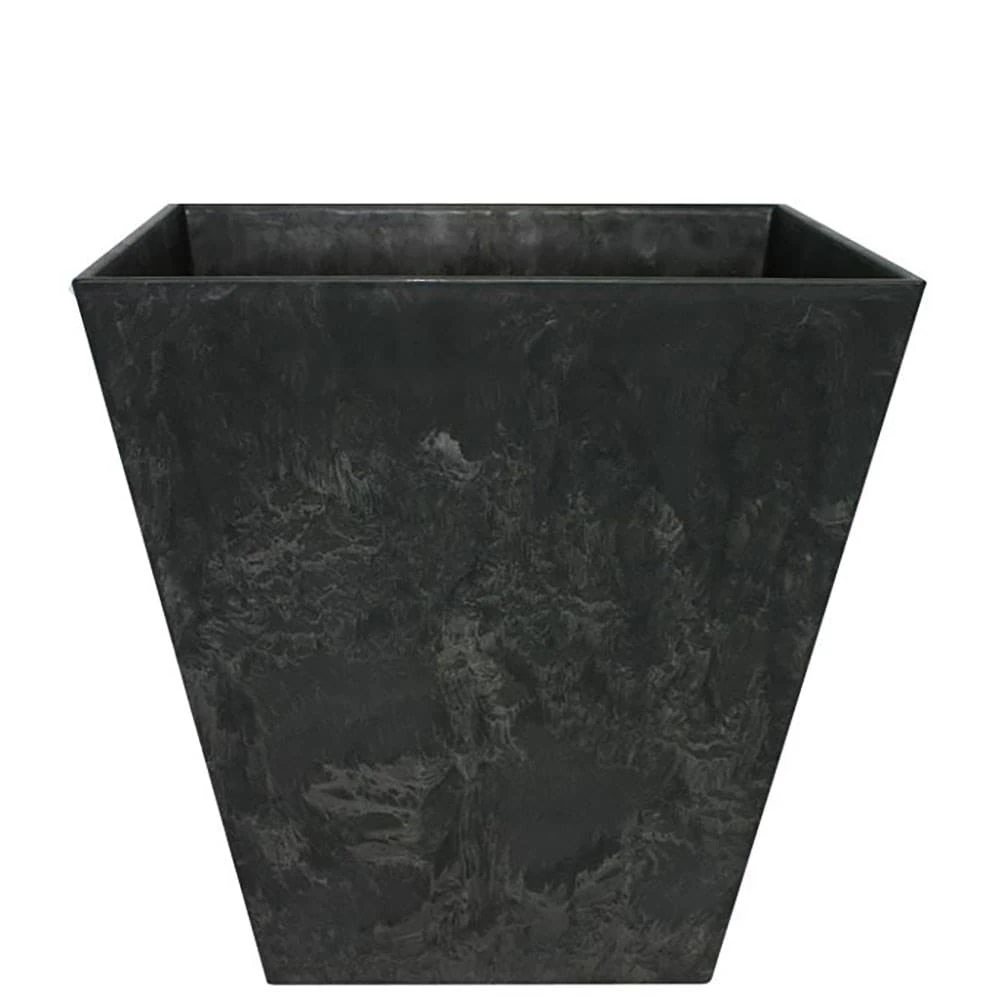 Tapered Plant Pot - Black 5 Tapered Plant Pot - Black - Image 3