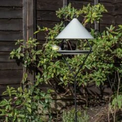 Bird Feeding Hut On Stake - Putty Grey -GardenGlamour pr2000041725 card4 lg