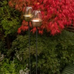 Tulip Stake Tealight Holder (adjustable Height) - Brushed Copper -GardenGlamour pr2000041728 card6 lg