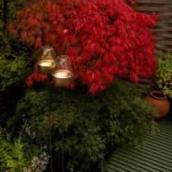 Tulip Stake Tealight Holder (adjustable Height) - Brushed Copper -GardenGlamour pr2000041728 card7 lg