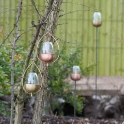 Tulip Stake Tealight Holder (adjustable Height) - Brushed Copper -GardenGlamour pr2000041728 card8 lg