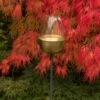 Tulip Stake Tealight Holder (adjustable Height) - Brushed Brass -GardenGlamour pr2000041729