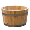 Hardwood Barrel Planter -GardenGlamour pr2000044967