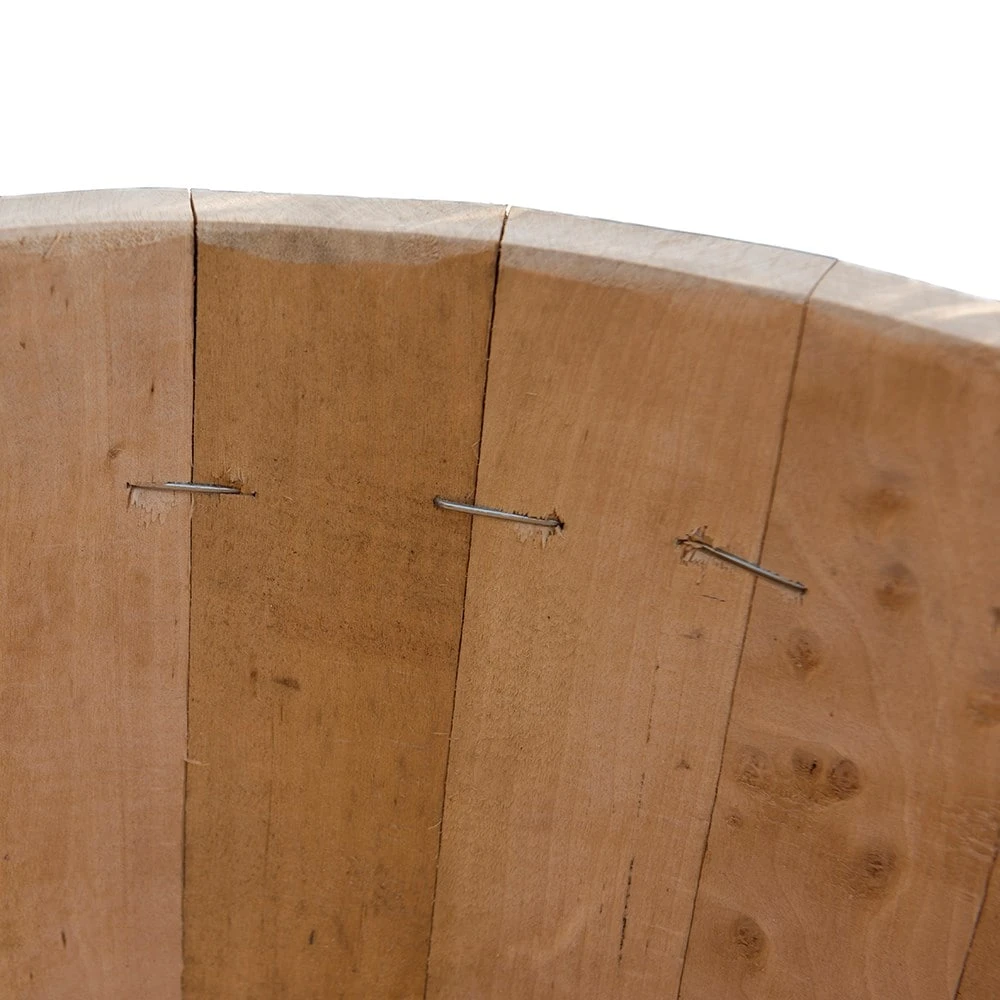 Hardwood Barrel Planter 8 Hardwood Barrel Planter - Image 6