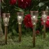Damasque Stake Lights Bronze - Set Of 4 -GardenGlamour pr2000045133