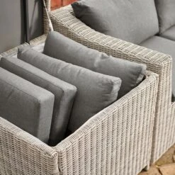 Lounge Set With Storage And Grey Cushions -GardenGlamour pr2000045424 card3 lg
